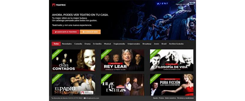 Teatro en tu pantalla