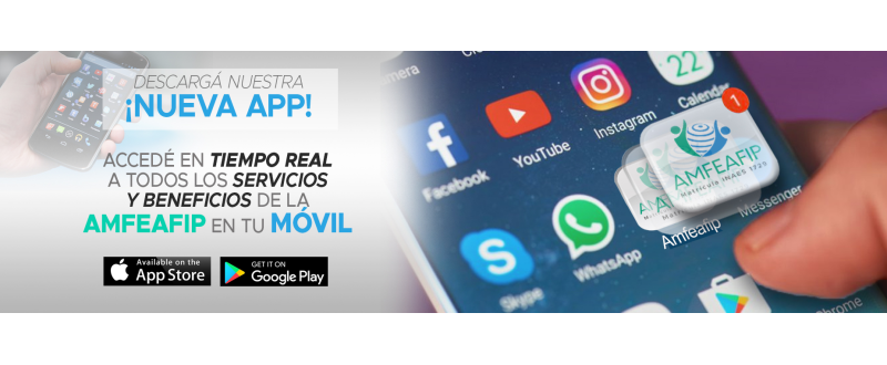 La AMFEAFIP en tu Móvil. Descargá nuestra nueva APP