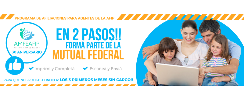 Sumate a la Mutual en dos pasos