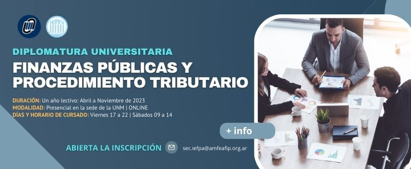 Diplomatura en Finanzas Públicas y Procedimiento Tributario